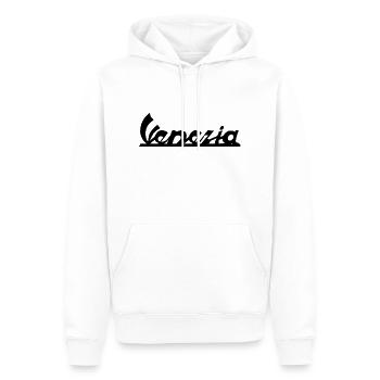Venezia - Felpa con cappuccio ecologica premium da uomo - bianco - Fronte - Nico (187cm)