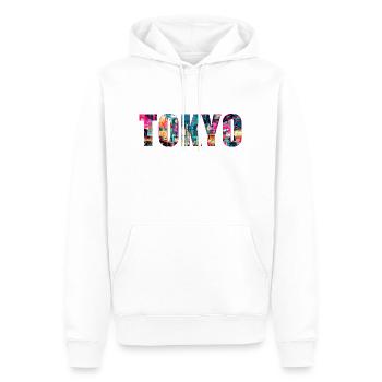 TOKYO Stadt in Japan - Männer Premium Bio Hoodie - Weiß - Vorne - Nico (187cm)