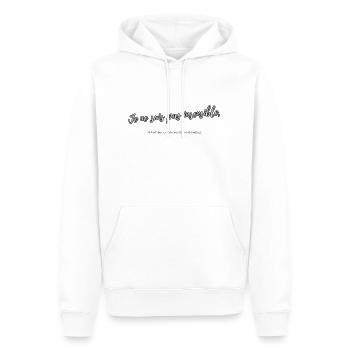Insensible 2 - Sweat à capuche Premium bio Homme - blanc - Devant - Nico (187cm)