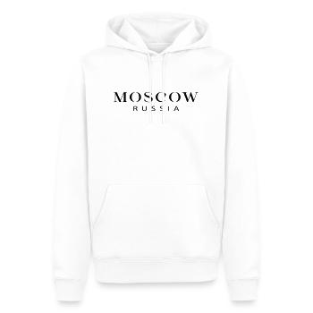 Moscow - Russia - Men’s Premium Organic Hoodie - white - Front - Nico (187cm)