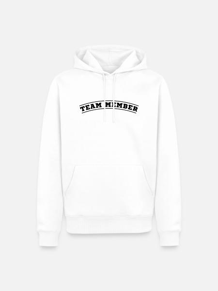Team Member Design - Men’s Premium Organic Hoodie - white