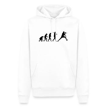 Tischtennis - Männer Premium Bio Hoodie - Weiß - Vorne - Nico (187cm)