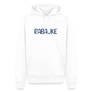 Rabauke - ungehobelter Mensch - ungezogenes Kind - Männer Premium Bio Hoodie - Weiß - Vorne - Nico (187cm)