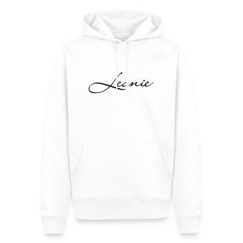 Leonie - Männer Premium Bio Hoodie - Weiß - Vorne - Nico (187cm)