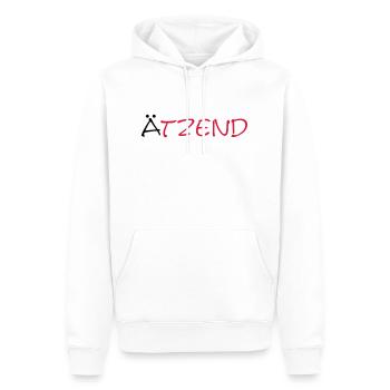 Ätzend - Männer Premium Bio Hoodie - Weiß - Vorne - Nico (187cm)