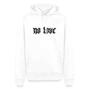 Pas de tatouage d'amour - Sweat à capuche Premium bio Homme - blanc - Devant - Nico (187cm)