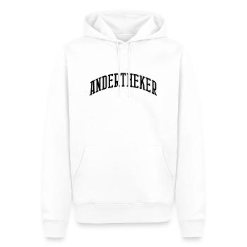 andertheker college - Männer Premium Bio Hoodie - Weiß - Vorne - Nico (187cm)