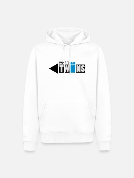 twiin_rechts - Men’s Premium Organic Hoodie - white