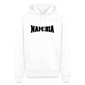 Namibie logo - Sweat à capuche Premium bio Homme - blanc - Devant - Nico (187cm)