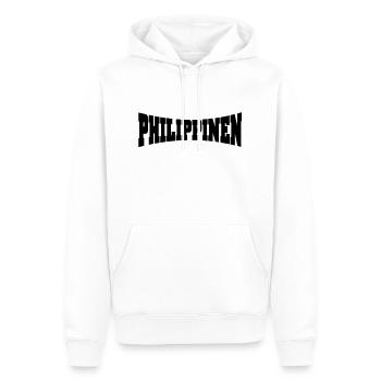 Philippines logo - Sweat à capuche Premium bio Homme - blanc - Devant - Nico (187cm)