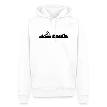 schweiz - matterhorn - zermatt - schweizer berge - Männer Premium Bio Hoodie - Weiß - Vorne - Nico (187cm)