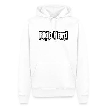 Ride Hard Graffiti - Sweat à capuche Premium bio Homme - blanc - Devant - Nico (187cm)