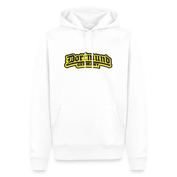 dortmund_germany_1_f2 - Männer Premium Bio Hoodie - Weiß - Vorne - Nico (187cm)