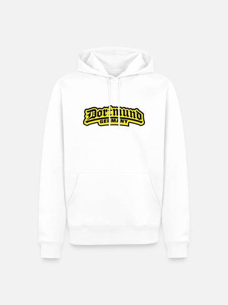 dortmund_germany_1_f2 - Männer Premium Bio Hoodie - Weiß