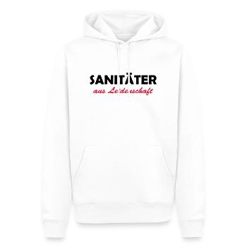 sanitäter aus leidenschaft - Männer Premium Bio Hoodie - Weiß - Vorne - Nico (187cm)