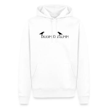 Hugin & Munin (Odins Raben) - Männer Premium Bio Hoodie - Weiß - Vorne - Nico (187cm)