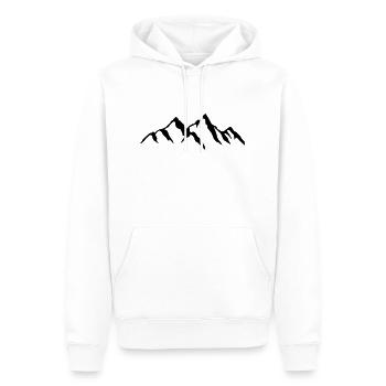 Belles montagnes à l’ombre pour les randonneurs alpinistes - Sweat à capuche Premium bio Homme - blanc - Devant - Nico (187cm)