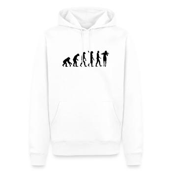 Geige - Männer Premium Bio Hoodie - Weiß - Vorne - Nico (187cm)