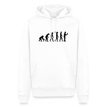 Lesen - Männer Premium Bio Hoodie - Weiß - Vorne - Nico (187cm)
