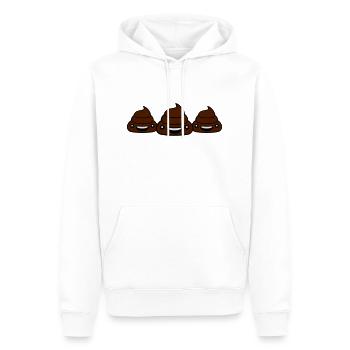 3 team freunde gruppe kleiner süßer niedlicher kot - Männer Premium Bio Hoodie - Weiß - Vorne - Nico (187cm)