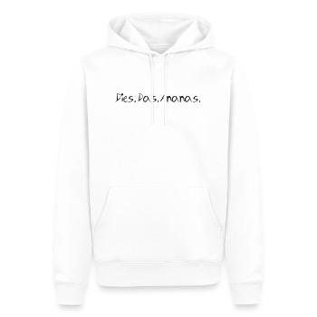 Dies. Das. Ananas. Frucht Sommer Lustig - Männer Premium Bio Hoodie - Weiß - Vorne - Nico (187cm)
