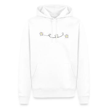 Edelweiss - Männer Premium Bio Hoodie - Weiß - Vorne - Nico (187cm)