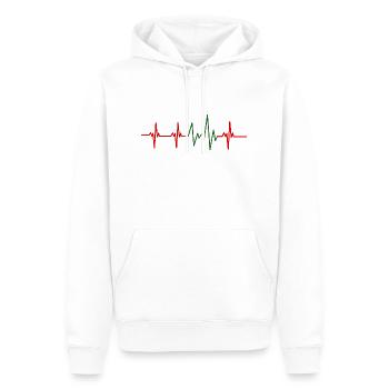 Herzschlag Marokko - Männer Premium Bio Hoodie - Weiß - Vorne - Nico (187cm)