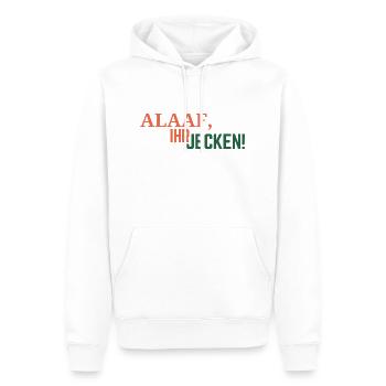 Alaaf - Männer Premium Bio Hoodie - Weiß - Vorne - Nico (187cm)
