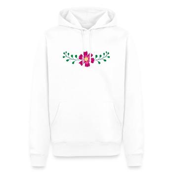 Flower Blume Pflanze - Männer Premium Bio Hoodie - Weiß - Vorne - Nico (187cm)