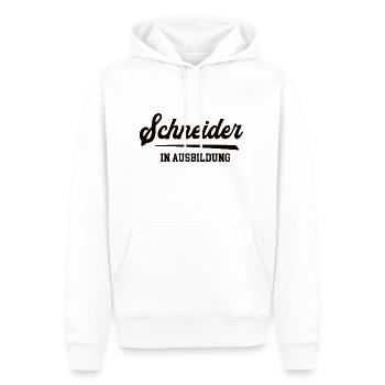 Schneider in Ausbildung Azubi Schneiderazubi - Männer Premium Bio Hoodie - Weiß - Vorne - Nico (187cm)