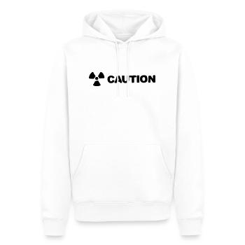 Radiation - Sweat à capuche Premium bio Homme - blanc - Devant - Nico (187cm)