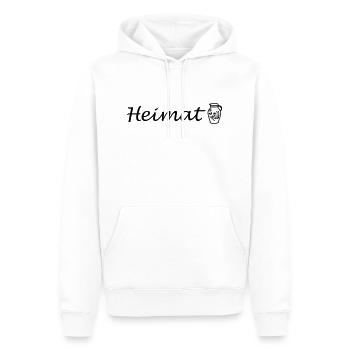 Heimat Bembel #FrankfurtLiebe #069 - Männer Premium Bio Hoodie - Weiß - Vorne - Nico (187cm)