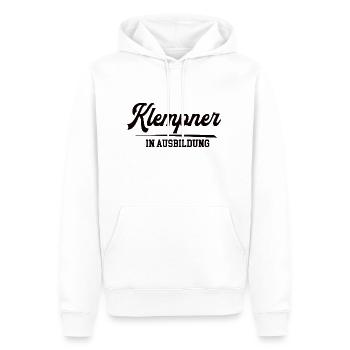 Klempner in Ausbildung Klempnerausbildung Lehrling - Männer Premium Bio Hoodie - Weiß - Vorne - Nico (187cm)