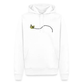 Abeille - Sweat à capuche Premium bio Homme - blanc - Devant - Nico (187cm)