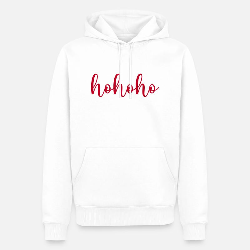 hohoho - Sweat à capuche Premium bio Homme - blanc