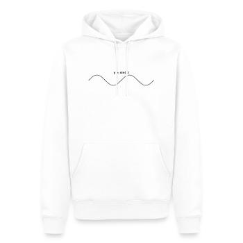 sinus graph design - Männer Premium Bio Hoodie - Weiß - Vorne - Nico (187cm)