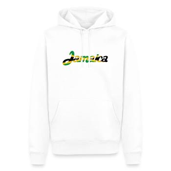 Jamaica - Männer Premium Bio Hoodie - Weiß - Vorne - Nico (187cm)