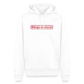 Mängeexemplar - Männer Premium Bio Hoodie - Weiß - Vorne - Nico (187cm)