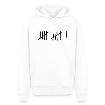 tage_zaehlen_11 - Männer Premium Bio Hoodie - Weiß - Vorne - Nico (187cm)