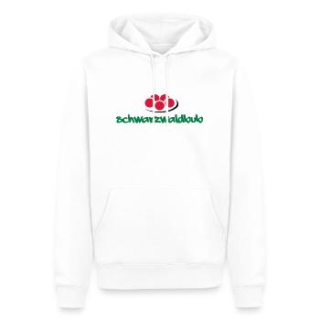 Schwarzwaldbub + Bollenhut - Männer Premium Bio Hoodie - Weiß - Vorne - Nico (187cm)