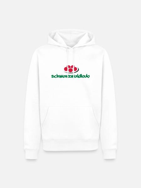Schwarzwaldbub + Bollenhut - Männer Premium Bio Hoodie - Weiß