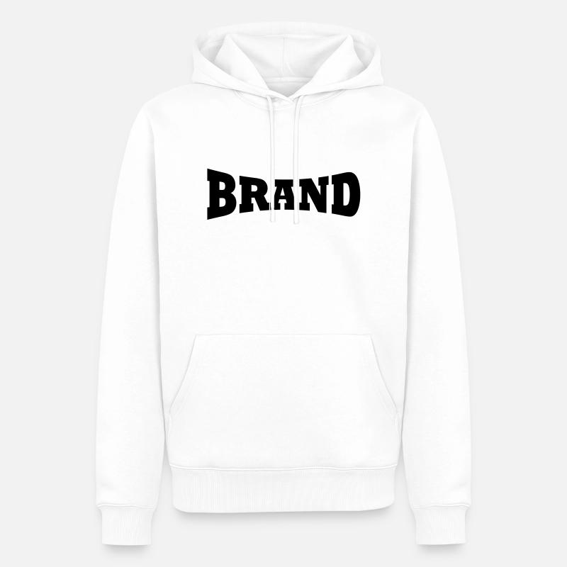 Feu station de ski - Sweat à capuche Premium bio Homme - blanc