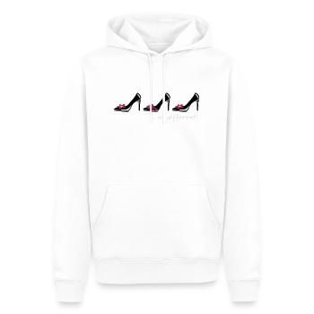 Schuhe Schuhe Schuhe - Männer Premium Bio Hoodie - Weiß - Vorne - Nico (187cm)