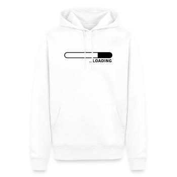 loading_balken_f1_ - Sweat à capuche Premium bio Homme - blanc - Devant - Nico (187cm)