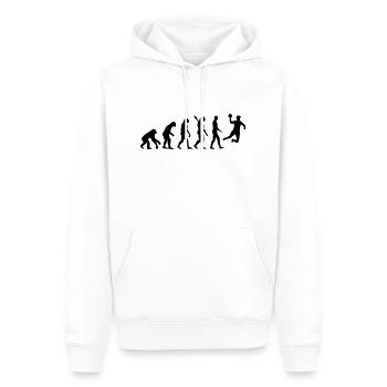 Evolution Handball - Männer Premium Bio Hoodie - Weiß - Vorne - Nico (187cm)