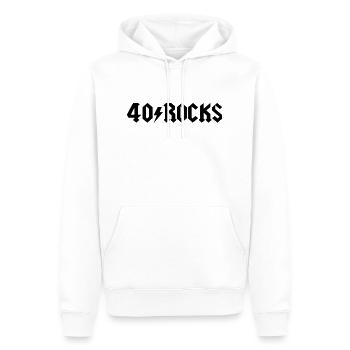 40 - Sweat à capuche Premium bio Homme - blanc - Devant - Nico (187cm)