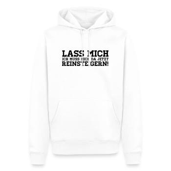 LET ME clean boost! - Sweat à capuche Premium bio Homme - blanc - Devant - Nico (187cm)