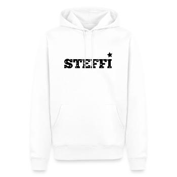 steffi_stern - Männer Premium Bio Hoodie - Weiß - Vorne - Nico (187cm)