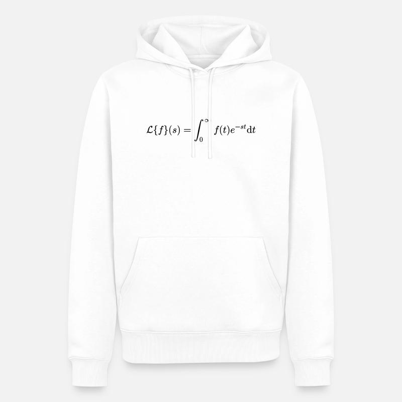 Laplace-Transformation - Männer Premium Bio Hoodie - Weiß