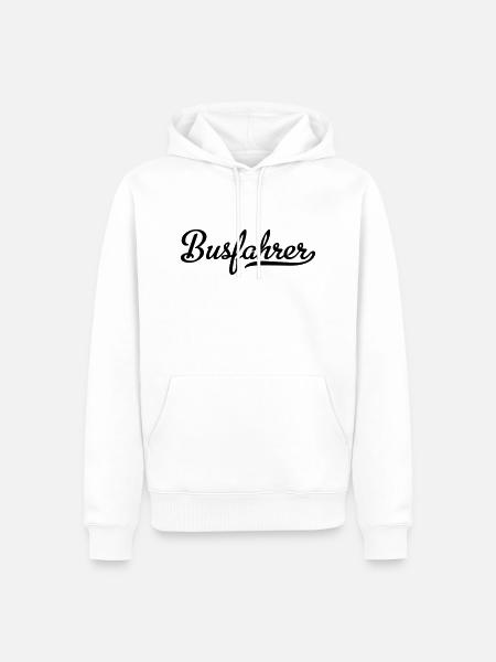Busfahrer - Männer Premium Bio Hoodie - Weiß